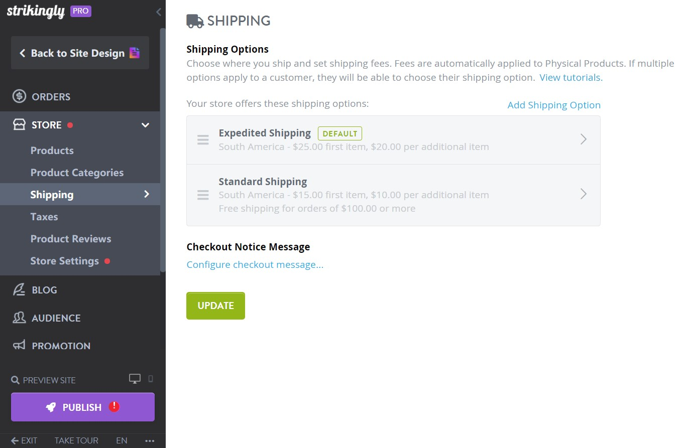 Image taken from Strikingly Product Image taken from Strikingly Product